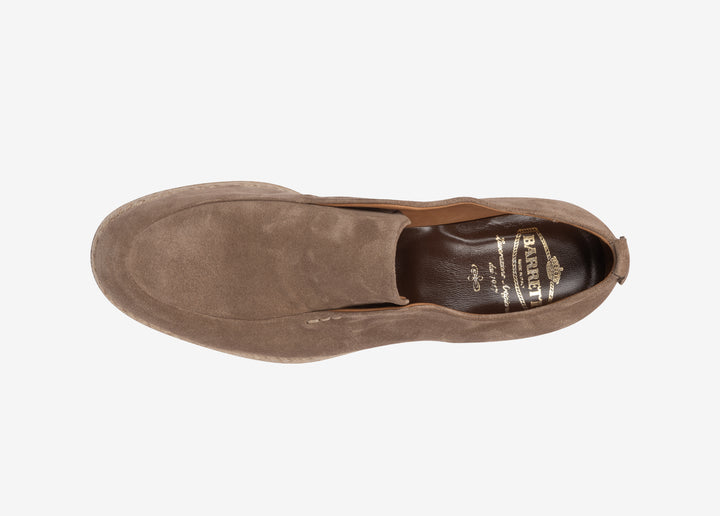 Slip-on alta in suede beige