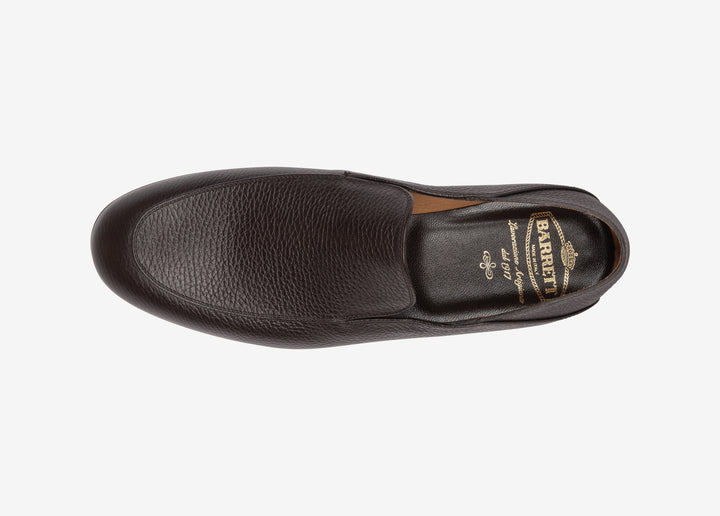 Grained loafer in brown