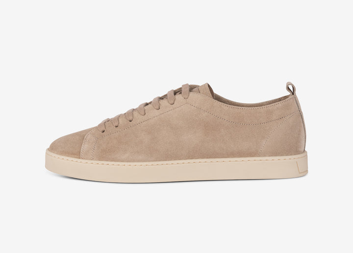 Beige sneaker in suede