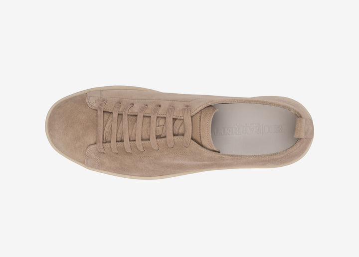 Sneaker in suede beige