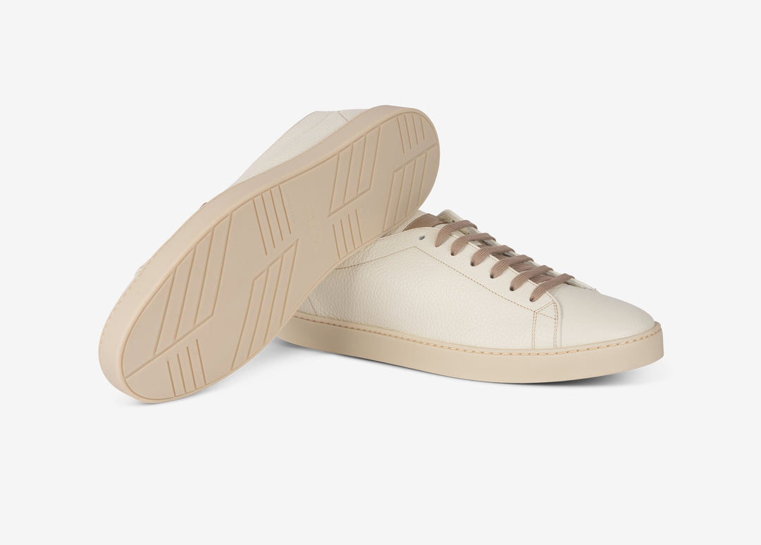 White sneaker in calfskin