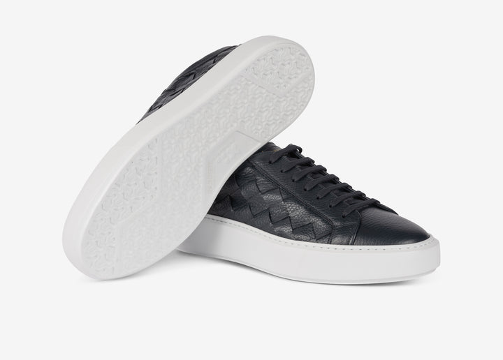 Woven calf leather sneaker