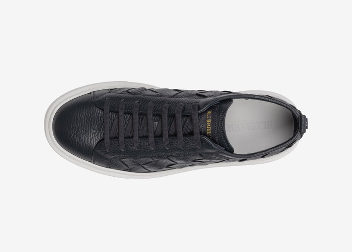 Woven calf leather sneaker