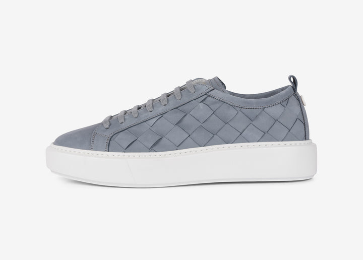 Woven calf leather sneaker