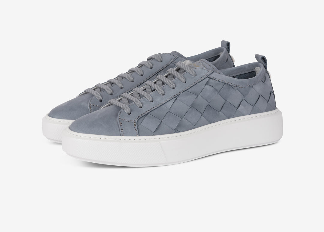 Woven calf leather sneaker