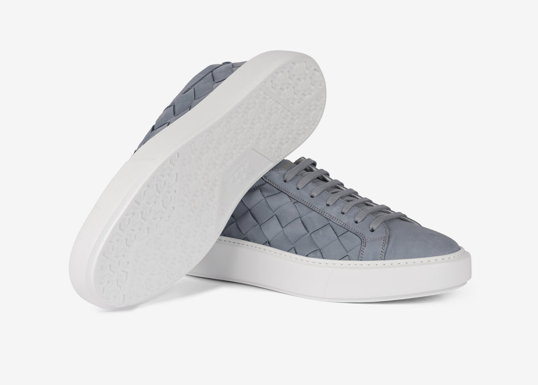 Woven calf leather sneaker