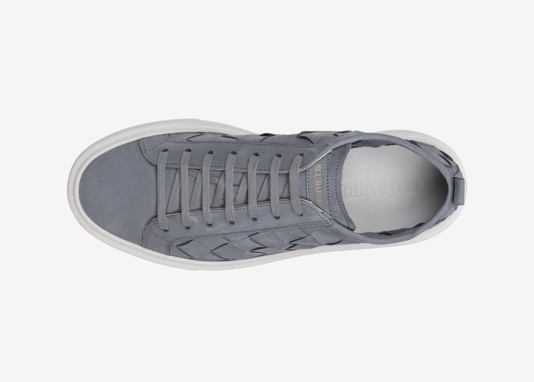 Woven calf leather sneaker