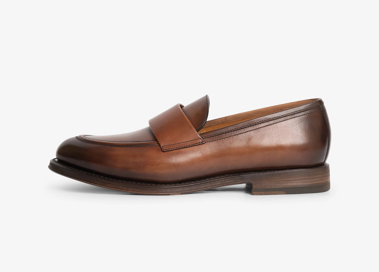 Barrett woven-leather loafers - Brown